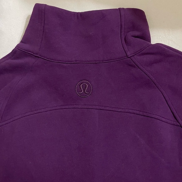 Lululemon NWT Scuba Oversized Funnel Neck Half Zip Dramatic Magenta Size M L - Picture 11 of 11